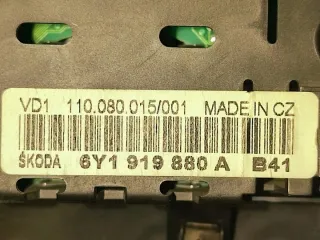 6Y1919880A Щиток приборов (приборная панель) Skoda Fabia 1 Арт e12130650, вид 2
