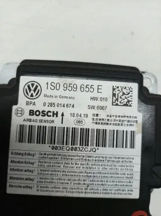 1S0959655E 2011- Блок AirBag Skoda Citigo Арт e12128796, вид 2