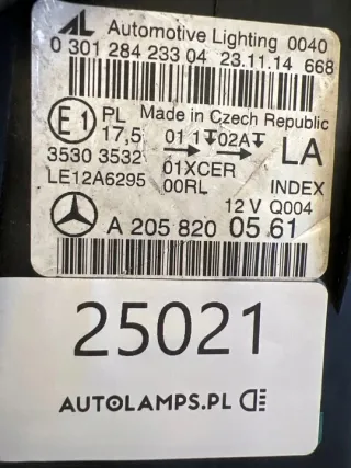 A2058200561 Фара левая Mercedes C W205 Арт e12110445, вид 2