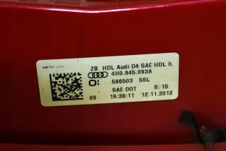 4H0945093A Фонарь задний левый Audi A8 D4 (S8) Арт e12100868, вид 3