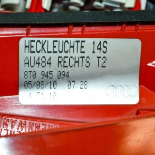8T0945094 Фонарь задний правый Audi A5 (S5,RS5) 1 Арт e12100775, вид 2
