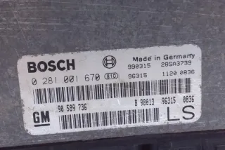 F69_ 90589736 Блок управления двигателем Opel Astra G Арт e12093282, вид 3