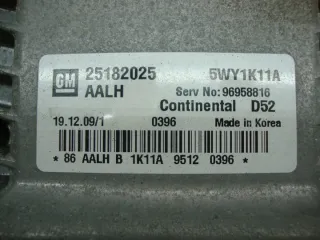 25182025 Блок управления двигателем Chevrolet Spark M300 Арт e12090165, вид 2