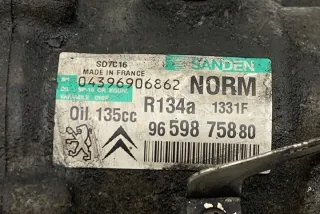 9659875880 Компрессор кондиционера Citroen Berlingo 2  Арт e12083504, вид 3