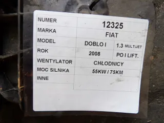 872800600 Вентилятор радиатора Fiat Doblo 1 Арт e12080950, вид 4