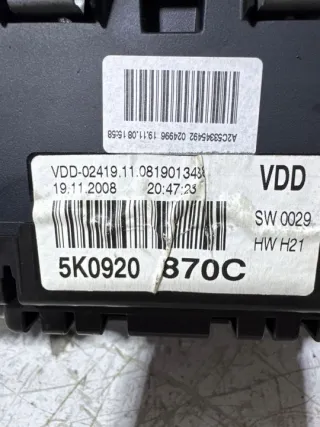 5K0920870C Щиток приборов (приборная панель) Volkswagen Golf 6 Арт e12070562, вид 5