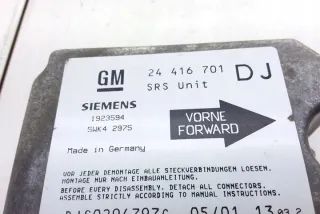 24416701 Блок AirBag Opel Vectra C  Арт e12069543, вид 2