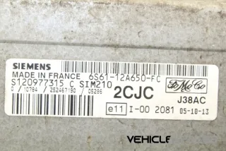 6S6112A650FC Блок управления двигателем Ford Fiesta 5 Арт e12059368, вид 2