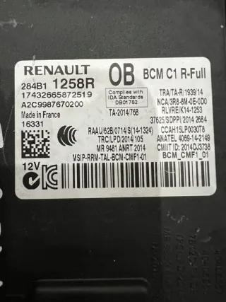 284B11258R 284b11258r Блок комфорта Renault Megane 4 Арт e12053894, вид 2