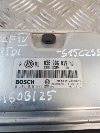 0281010977 038906019HJ Блок управления двигателем Volkswagen Golf 4 Арт e12031609, вид 3