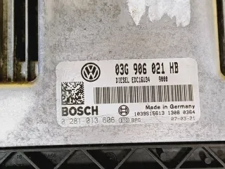 03G906021HB 0281013606 Блок управления двигателем Volkswagen Golf 5 Арт e12031593, вид 2