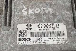 0281013238 Блок управления двигателем Skoda Fabia 2 Арт e12031101, вид 2