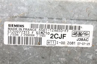 6S6112A650FF Блок управления двигателем Ford Fiesta 5 Арт e12027872, вид 1