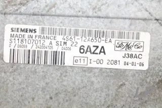 4S6112A650EA Блок управления двигателем Ford Fiesta 5 Арт e12027684, вид 1