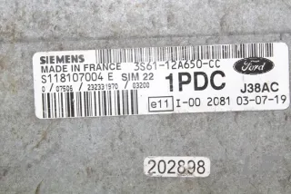 3S6112A650CC Блок управления двигателем Ford Fiesta 7 Арт e12027475, вид 1