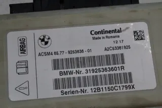 9253636 Блок AirBag BMW 5 F10/F11/GT F07 Арт e12009450, вид 4