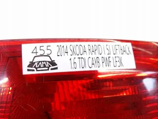 5JH945112 KM17525708621 Фонарь задний правый Skoda Rapid Арт e12009201, вид 6