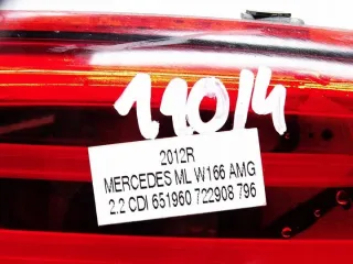 A1669063301 Фонарь задний левый Mercedes ML/GLE W166 Арт e12008885, вид 5