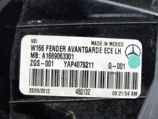 A1669063301 Фонарь задний левый Mercedes ML/GLE W166 Арт e12008885, вид 6