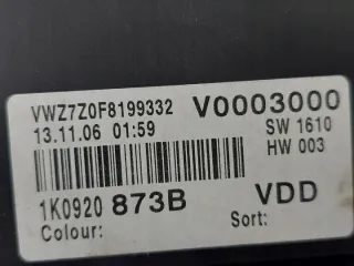1K0920873B Щиток приборов (приборная панель) Volkswagen Golf 5 Арт e12004382, вид 7