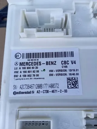 A1669006020 Блок комфорта Mercedes ML/GLE W166 Арт e11969836, вид 2