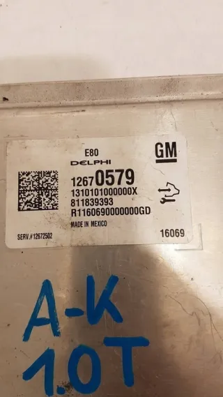 12670579 Блок управления двигателем Opel Astra K Арт e11953992, вид 3