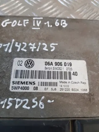 06A906019, 5WP4000 Блок управления двигателем Volkswagen Golf 4 Арт e11928147, вид 2