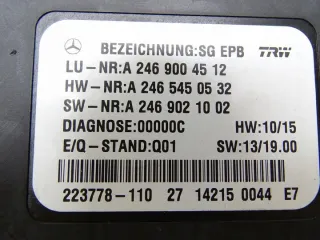 A2469004512 17500084024 Блок управления (другие) Mercedes B W246 Арт e11905478, вид 4