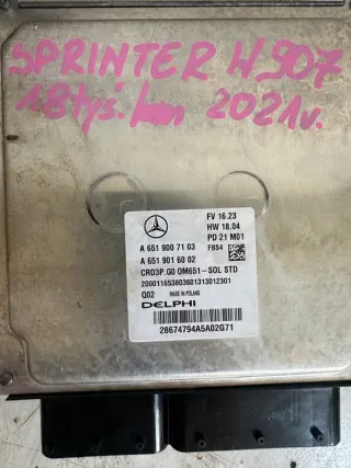 A6519007103 Блок управления двигателем Mercedes Sprinter W907/910 Арт e11893174, вид 2