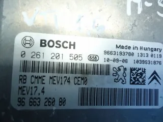 9666326080 0261201505 Блок управления двигателем Citroen C3 1 Арт e11892147, вид 3