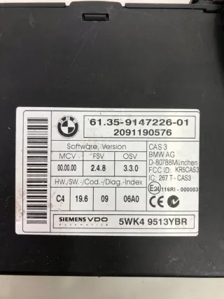 9147226 7592080 Блок управления двигателем BMW 3 E90/E91/E92/E93 Арт e11891455, вид 3