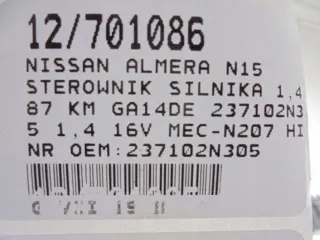 237102N305 MEC-N207 Блок управления двигателем Nissan Almera N15 Арт e11868993, вид 5
