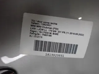 13923831 Дверь передняя правая MINI CLUBMAN F54 Арт e11808404, вид 3