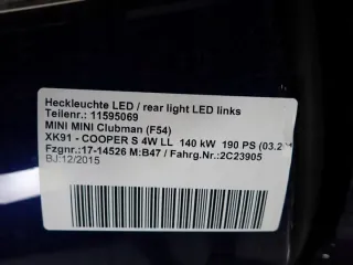 11595069 Крышка багажника (дверь 3-5) MINI CLUBMAN F54 Арт e11807070, вид 8