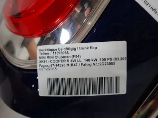 11595069 Крышка багажника (дверь 3-5) MINI CLUBMAN F54 Арт e11807070, вид 9
