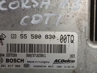 55580830 0281017960 Блок управления двигателем Opel Corsa D Арт e11803379, вид 1