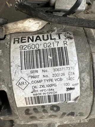926000217R Компрессор кондиционера Renault Clio 4 Арт e11794680, вид 2