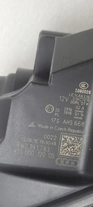 2015-2019 8W0941783 Фара левая Audi A4 B9 Арт e11756731, вид 9