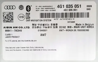 4G1035051 Блок навигации Audi A6 C7 (S6,RS6) Арт e11747752, вид 9