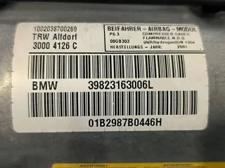 39823163006L Подушка безопасности BMW 5 E39 Арт e11746040, вид 2