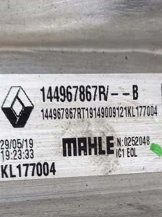 144967867R 1227768S01 1199355S01 Интеркулер Dacia Duster 2 Арт e11739644, вид 5