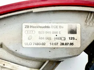 8E9945096E Фонарь задний правый Audi A4 B7 Арт e11734403, вид 3