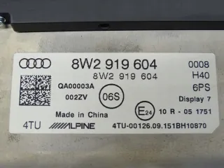 8W2919604 17432311251 Блок навигации Audi A4 B9 Арт e11728209, вид 6
