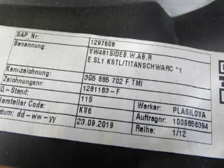 3G5885702F 17013796194 Подушка безопасности Volkswagen Passat B8 Арт e11715597, вид 4