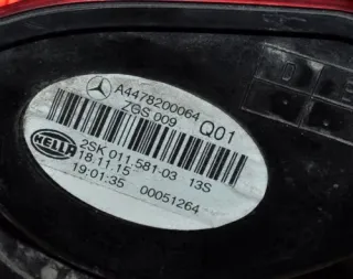 A4478200064 4478200064 2SK011581 191014 A4478202500 Фонарь задний левый Mercedes Vito W447 Арт e11708494, вид 3