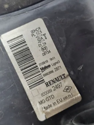 8200892497 899028962871 Фара левая Renault Clio 3 Арт e11705180, вид 9