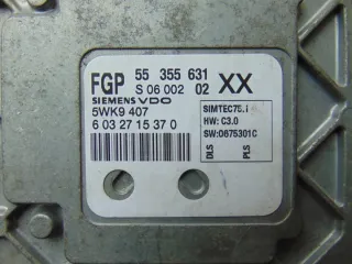 5WK9407 55355631XX Блок управления двигателем Opel Vectra C  Арт e11701890, вид 1