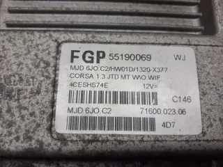 55190069 Блок управления двигателем Opel Corsa C Арт e11701762, вид 2