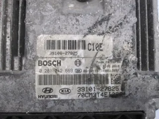 0281012669 39101-27825 Блок управления двигателем Hyundai Santa FE 2 (CM) Арт e11699713, вид 3