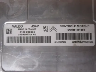 9655883280 9661191880 21585675-3 J34P-AAE Блок управления двигателем Citroen Berlingo 1 Арт e11699028, вид 3